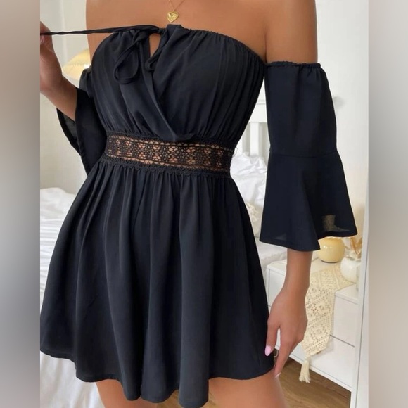 Black dress barley born size m/6 - Picture 2 of 2